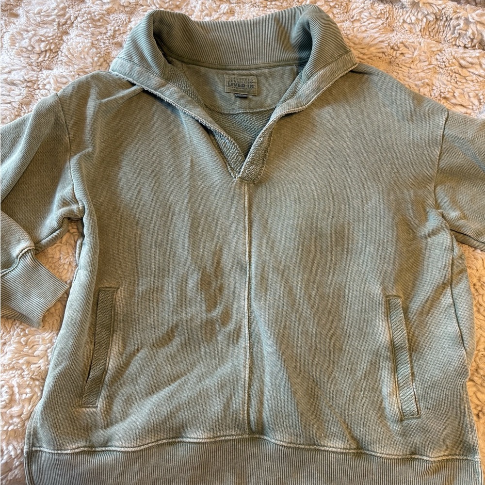 American Eagle Outfitters Sage Green Scoopneck Pullover
